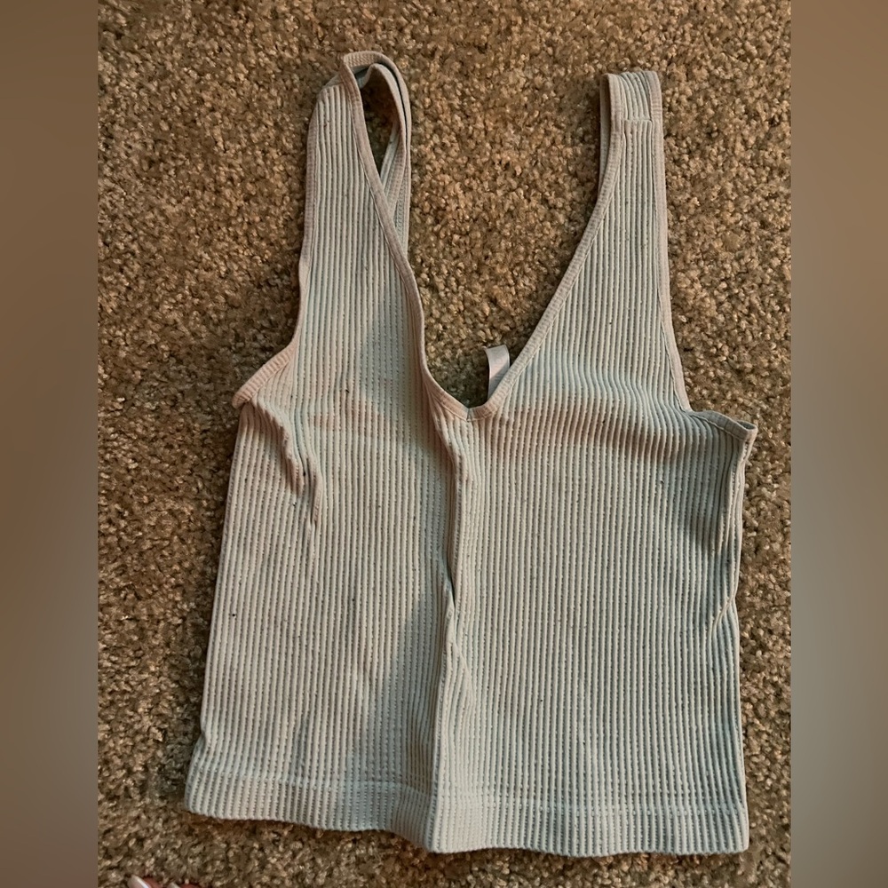 Nikibiki Ribbed Gray Camisole Top